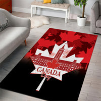 Canada Day Area Rug 2024 Canadian Maple Leaf Pattern - Wonder Print Shop
