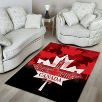 Canada Day Area Rug 2024 Canadian Maple Leaf Pattern - Wonder Print Shop