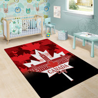 Canada Day Area Rug 2024 Canadian Maple Leaf Pattern - Wonder Print Shop