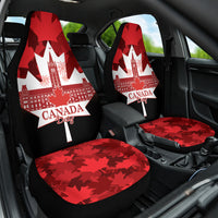 Canada Day Car Seat Cover 2024 Canadian Maple Leaf Pattern - Wonder Print Shop