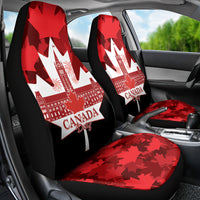 Canada Day Car Seat Cover 2024 Canadian Maple Leaf Pattern - Wonder Print Shop