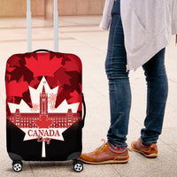 Canada Day Luggage Cover 2024 Canadian Maple Leaf Pattern - Wonder Print Shop
