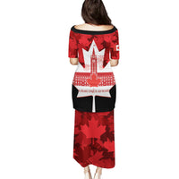 Canada Day Puletasi 2024 Canadian Maple Leaf Pattern - Wonder Print Shop