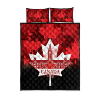 Canada Day Quilt Bed Set 2024 Canadian Maple Leaf Pattern - Wonder Print Shop