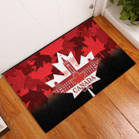Canada Day Rubber Doormat 2024 Canadian Maple Leaf Pattern - Wonder Print Shop