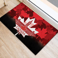 Canada Day Rubber Doormat 2024 Canadian Maple Leaf Pattern - Wonder Print Shop