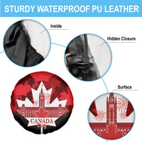 Canada Day Spare Tire Cover 2024 Canadian Maple Leaf Pattern - Wonder Print Shop