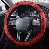 Canada Day Steering Wheel Cover 2024 Canadian Maple Leaf Pattern - Wonder Print Shop