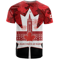 Canada Day T Shirt 2024 Canadian Maple Leaf Pattern - Wonder Print Shop