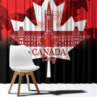 Canada Day Window Curtain 2024 Canadian Maple Leaf Pattern - Wonder Print Shop