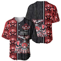 Canada Indigenous Peoples' Day Baseball Jersey Canadian Raven Haida Pattern