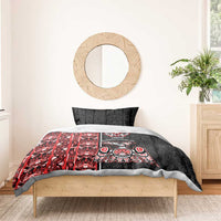 Canada Indigenous Peoples' Day Bedding Set Canadian Raven Haida Pattern