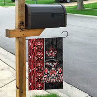 Canada Indigenous Peoples' Day Garden Flag Canadian Raven Haida Pattern