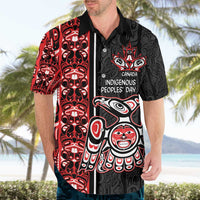 Canada Indigenous Peoples' Day Hawaiian Shirt Canadian Raven Haida Pattern
