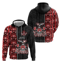 Canada Indigenous Peoples' Day Hoodie Canadian Raven Haida Pattern
