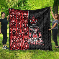 Canada Indigenous Peoples' Day Quilt Canadian Raven Haida Pattern