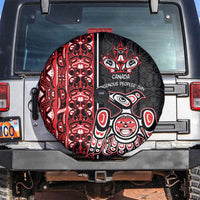 Canada Indigenous Peoples' Day Spare Tire Cover Canadian Raven Haida Pattern