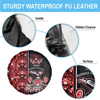 Canada Indigenous Peoples' Day Spare Tire Cover Canadian Raven Haida Pattern