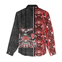 Canada Indigenous Peoples' Day Women Casual Shirt Canadian Raven Haida Pattern