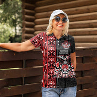 Canada Indigenous Peoples' Day Women Polo Shirt Canadian Raven Haida Pattern