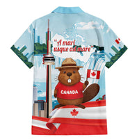 Canada Day Family Matching Mermaid Dress and Hawaiian Shirt Cute Beaver With Flag