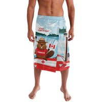 Canada Day Lavalava Cute Beaver With Flag