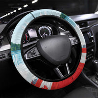 Canada Day Steering Wheel Cover Cute Beaver With Flag