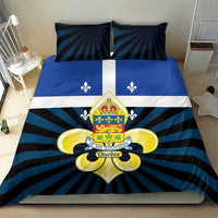 Quebec Canada Province Bedding Set Fleur De Lis Coat Of Arms