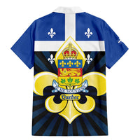 Quebec Canada Province Family Matching Mermaid Dress and Hawaiian Shirt Fleur De Lis Coat Of Arms