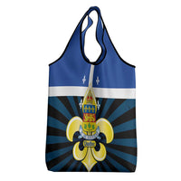 Quebec Canada Province Grocery Bag Fleur De Lis Coat Of Arms