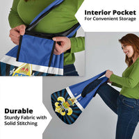 Quebec Canada Province Grocery Bag Fleur De Lis Coat Of Arms