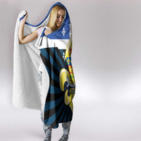 Quebec Canada Province Hooded Blanket Fleur De Lis Coat Of Arms