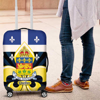 Quebec Canada Province Luggage Cover Fleur De Lis Coat Of Arms