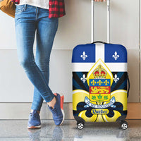 Quebec Canada Province Luggage Cover Fleur De Lis Coat Of Arms