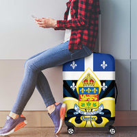 Quebec Canada Province Luggage Cover Fleur De Lis Coat Of Arms