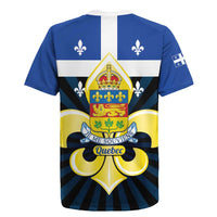 Quebec Canada Province Rugby Jersey Fleur De Lis Coat Of Arms