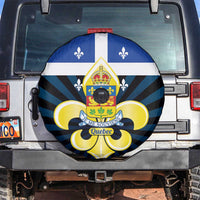 Quebec Canada Province Spare Tire Cover Fleur De Lis Coat Of Arms