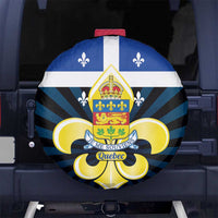 Quebec Canada Province Spare Tire Cover Fleur De Lis Coat Of Arms