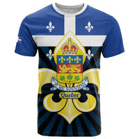 Quebec Canada Province T Shirt Fleur De Lis Coat Of Arms