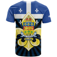 Quebec Canada Province T Shirt Fleur De Lis Coat Of Arms