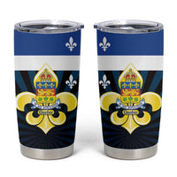 Quebec Canada Province Tumbler Cup Fleur De Lis Coat Of Arms