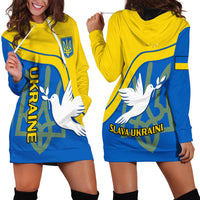 Ukraine Hoodie Dress Slava Ukraini Sporty Version - Wonder Print Shop