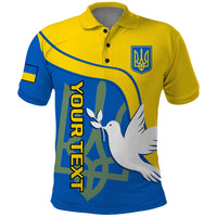 Personalised Ukraine Polo Shirt Slava Ukraini Sporty Version - Wonder Print Shop
