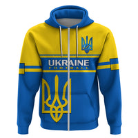 Personalised Ukraine Football Hoodie Come On Ukraina - Wonder Print Shop