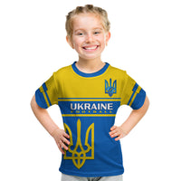 Personalised Ukraine Football Kid T Shirt Come On Ukraina - Wonder Print Shop