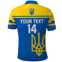 Personalised Ukraine Football Polo Shirt Come On Ukraina - Wonder Print Shop