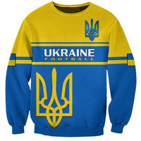 Personalised Ukraine Football Sweatshirt Come On Ukraina - Wonder Print Shop