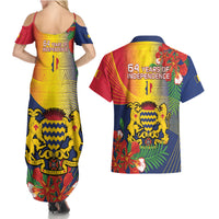 Chad Independence Day Couples Matching Summer Maxi Dress and Hawaiian Shirt Happy 64 Years Of Independence - Wonder Print Shop