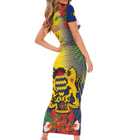 Chad Independence Day Family Matching Short Sleeve Bodycon Dress and Hawaiian Shirt Happy 64 Years Of Independence - Wonder Print Shop