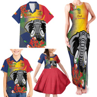 Chad Independence Day Family Matching Tank Maxi Dress and Hawaiian Shirt Happy 64 Years Of Independence - Wonder Print Shop
